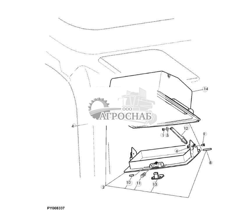 ОТСЕК ДЛЯ ХРАНЕНИЯ С ЛЕВОЙ СТОРОНЫ 